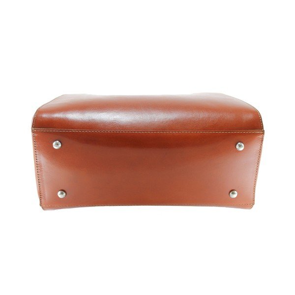 Borsa in pelle marrone cognac Ginger - Chicca Borse-image-4