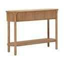 Tavolo consolle di colore naturale in abete massiccio 40x110 cm Gothenburg – Mauro Ferretti