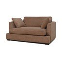 Poltrona marrone chiaro con rivestimento in velluto a coste Mobby – Scandic