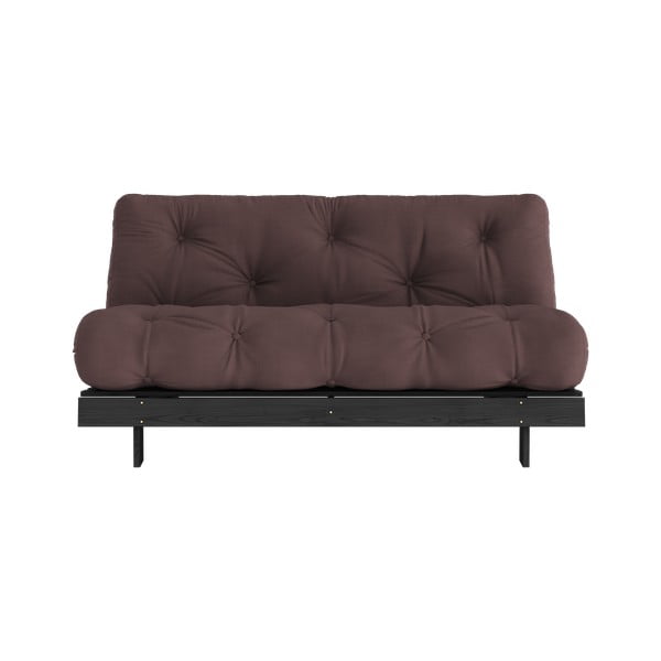 Divano letto marrone scuro 160 cm Roots Black Night - Karup Design