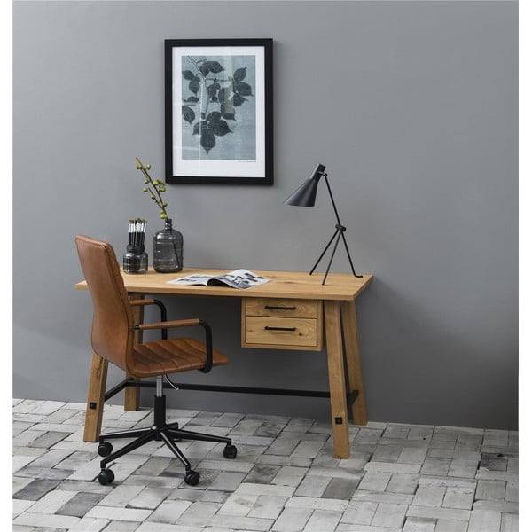 Sedia da ufficio marrone Winslow - Actona-image-1