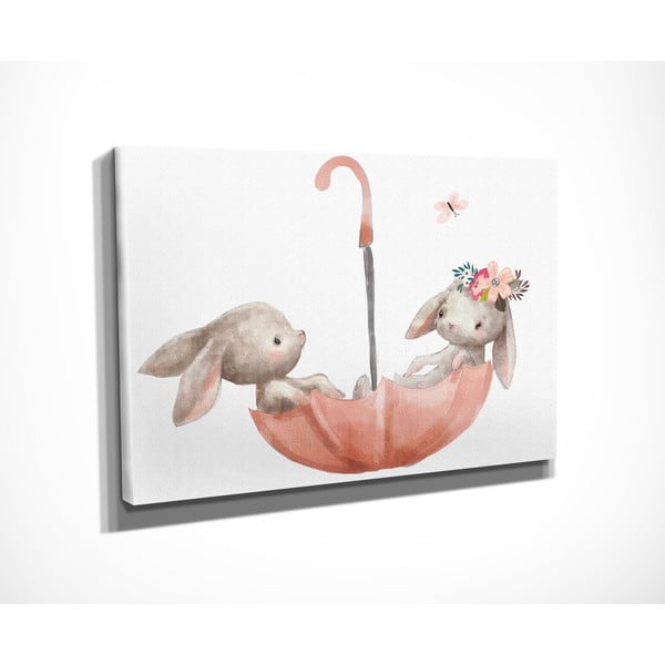 Quadro per bambini 40x30 cm Bunnies - Wallity-image-3