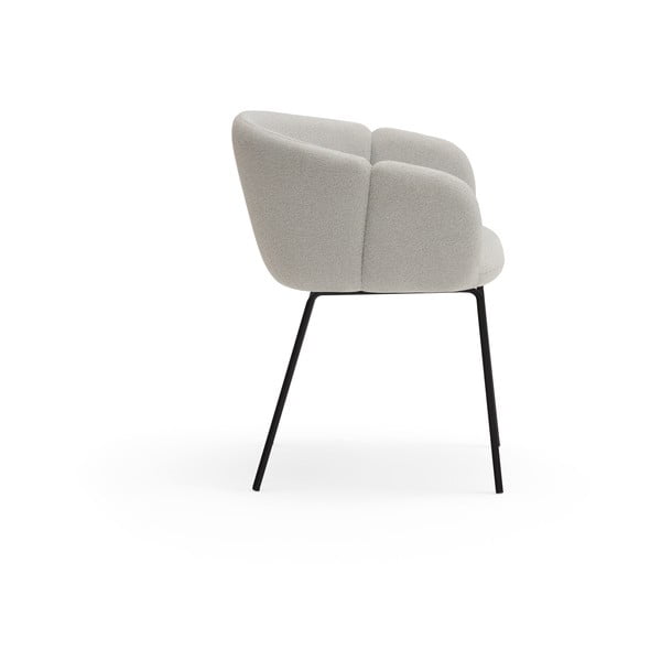 Sedia da pranzo grigio chiaro in imbottito Add – Teulat-image-3