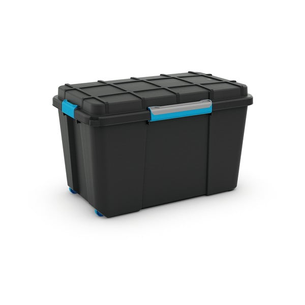 Scatola con coperchio nera in plastica 73,5x44,5x46 cm Scuba Box – KIS