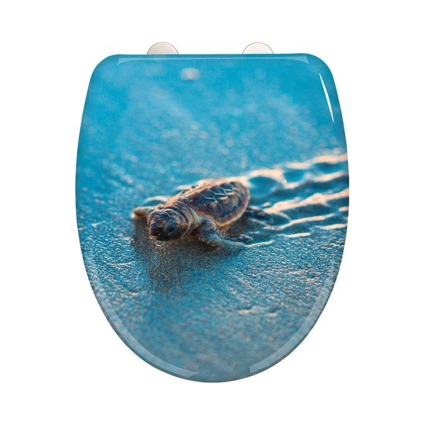 Sedile per wc con chiusura automatica 37,5 x 41,5 cm Caretta - Wenko-image-2