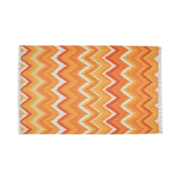 Tappeto arancione Eco Rugs Tribe, 80 x 150 cm - Eko Halı-image-2