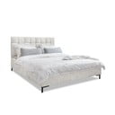 Letto matrimoniale imbottito color crema con rete inclusa 160x200 cm Eve – Miuform