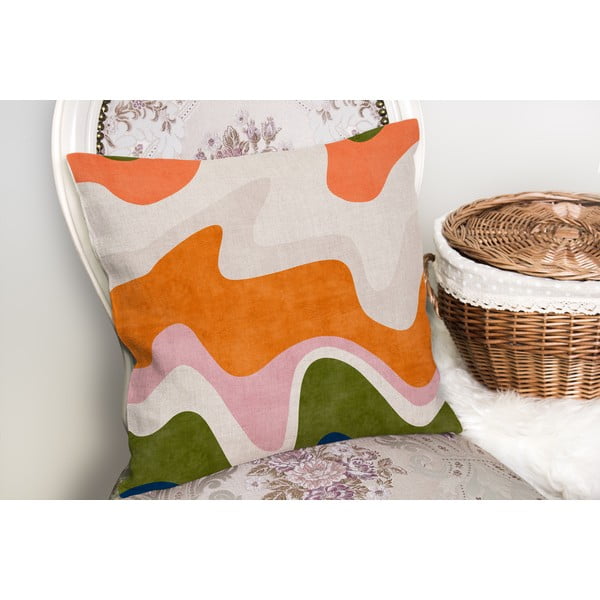 Federa decorativa 43x43 cm Squiggly Orange – Mila Home-image-1