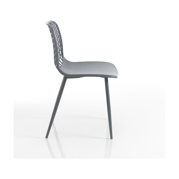 Sedie da pranzo grigie in set di 2 Nairobi - Tomasucci-image-2