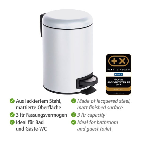 Cestino bianco , 3 l Leman - Wenko-image-3