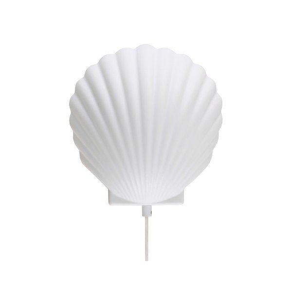 Lampada da parete bianca in gres con alimentazione a corrente Shelly – Jotex