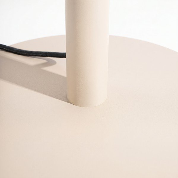 Lampada da terra LED beige in metallo (altezza totale 150 cm) TRANG – Thoro-image-3