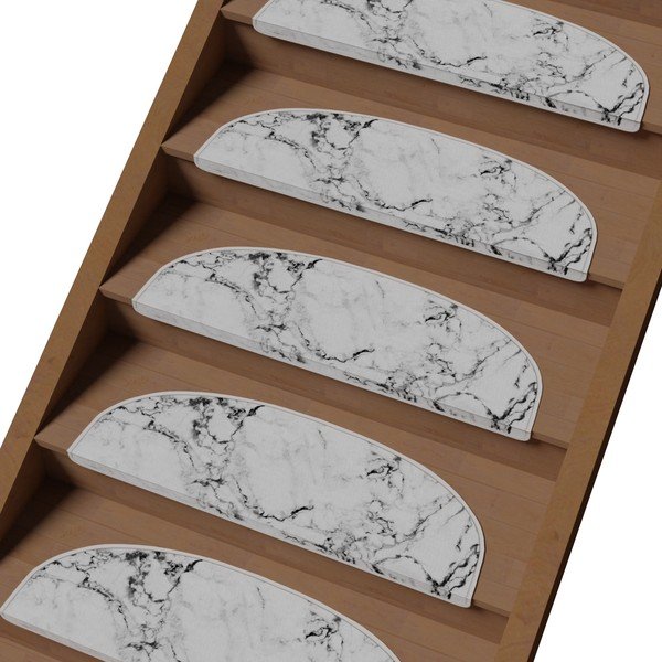 Gradini bianchi in set da 16 pezzi 20x65 cm Marble Dream - Vitaus-image-1