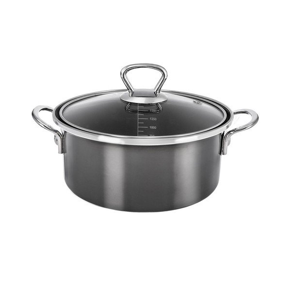Casseruola in smalto con coperchio incluso 2,5 l Metalic – Orion