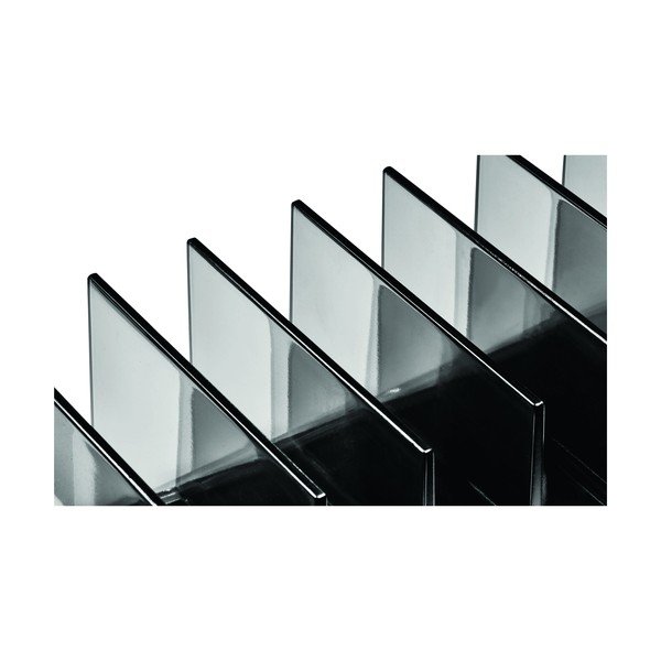 Organizer da bagno nero opaco per cosmetici in plastica riciclata Palette Station - iDesign-image-3