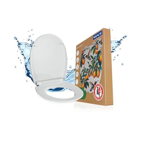Sedile WC con chiusura Easy-Close (automatica) 36,5 x 45 cm Alberola – Wenko