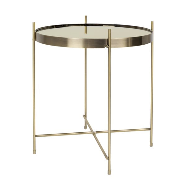 Tavolo pieghevole Cupido in oro, ø 43 cm - Zuiver-image-2