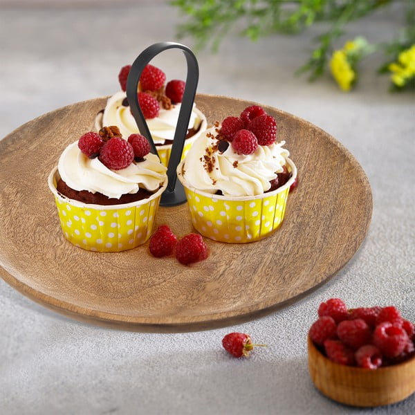 Vassoio da portata in legno ø 30 cm Mango - Orion-image-1