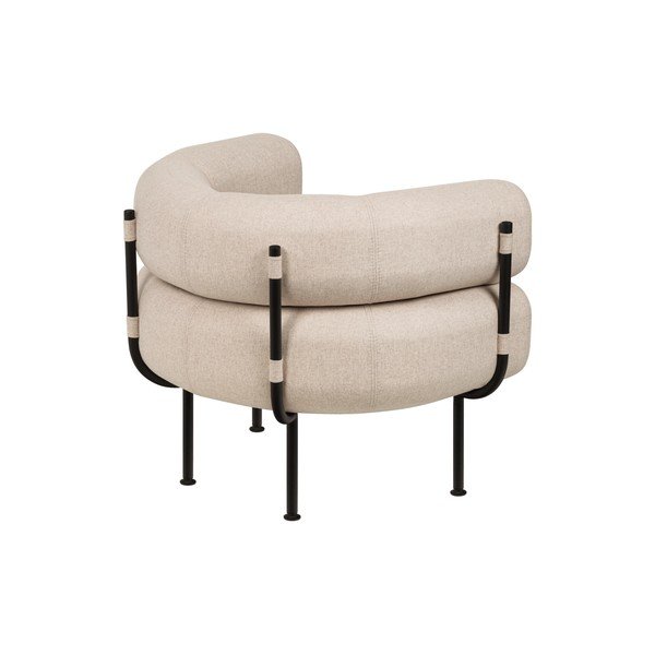 Poltrona beige con rivestimento in lana Ubi – noo.ma-image-2