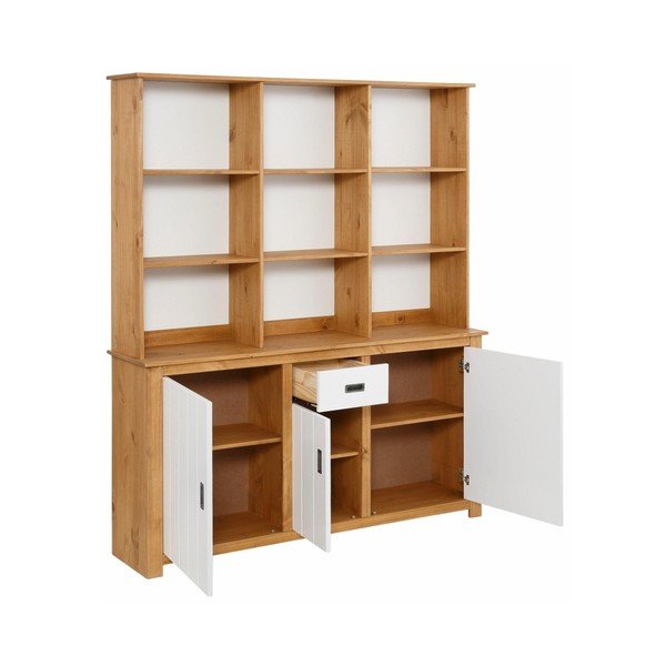 Credenza bianca e marrone Ariel - Støraa-image-3