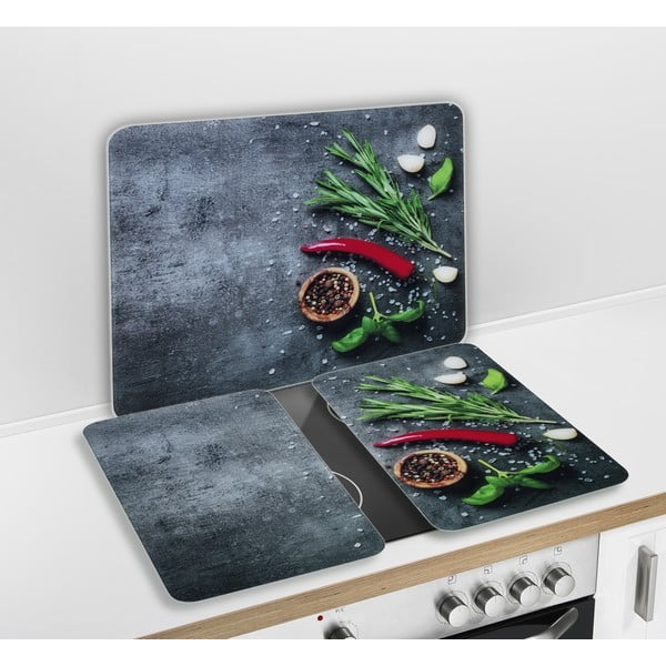 Copertura da parete per fornello in vetro temperato 50x56 cm Rosemary - Maximex-image-2