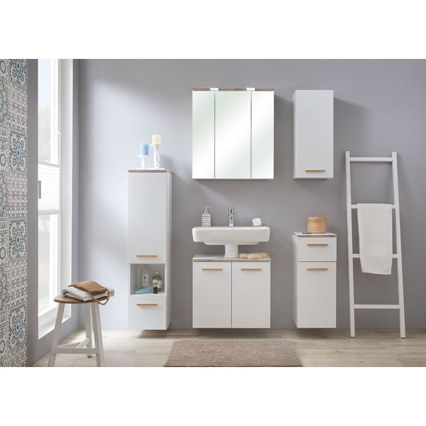 Mobile bagno basso sospeso bianco 30x70 cm Set 931 - Pelipal-image-1