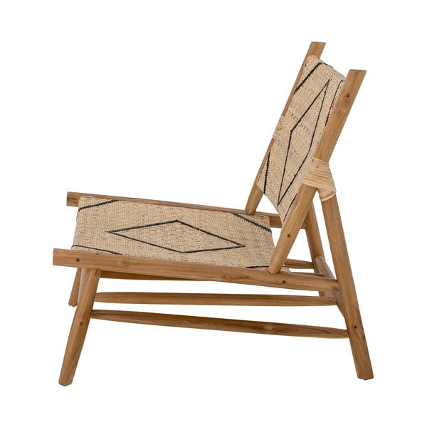 Poltrona con intreccio in colore naturale Lennox - Bloomingville-image-3