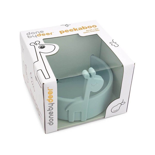 Ciotola per bambini in silicone blu ø 11,5 cm Raffi - Done by Deer-image-1