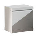 Comodino bianco Bianco, larghezza 44 cm Lara - Vipack