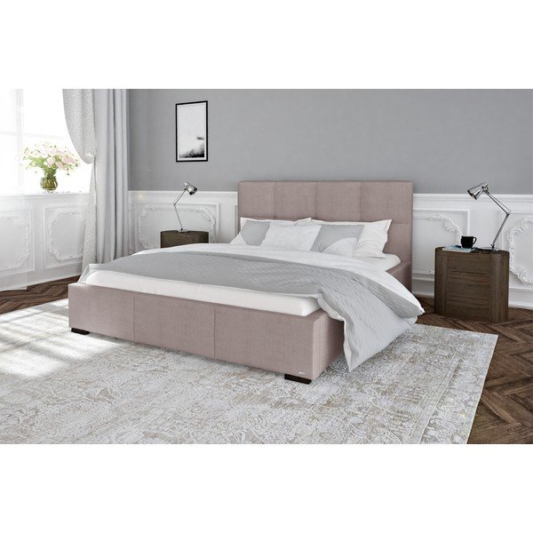Letto matrimoniale rosa chiaro con griglia e contenitore , 160 x 200 cm Fascination - Guy Laroche Home-image-1