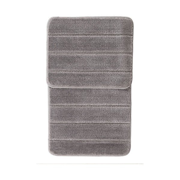 Set di tappetini per il bagno grigi 2 pz 50x80 cm Yeni Cizgli – Foutastic-image-2