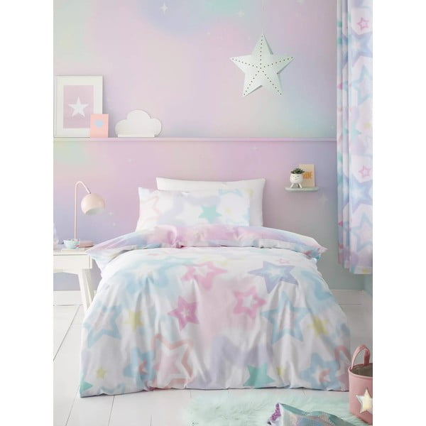 Biancheria da letto singola per bambini 135x200 cm Ombre Stars - Catherine Lansfield