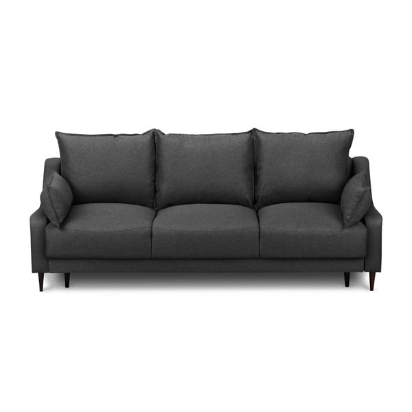 Divano letto grigio scuro con contenitore, 215 cm Ancolie - Mazzini Sofas