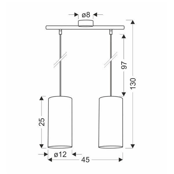 Lampada a sospensione marrone chiaro ø 12 cm Ballo - Candellux Lighting-image-2