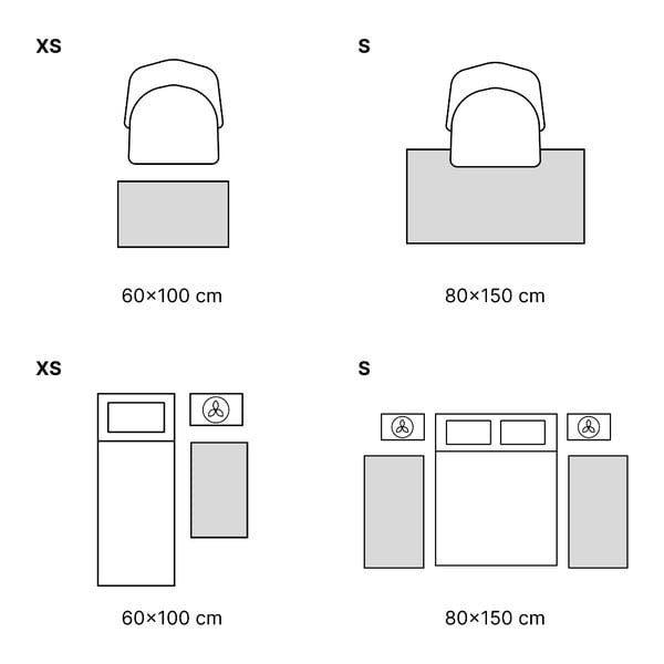 Tappeto in cotone beige, 60 x 90 cm Mozaik - Vitaus-image-4