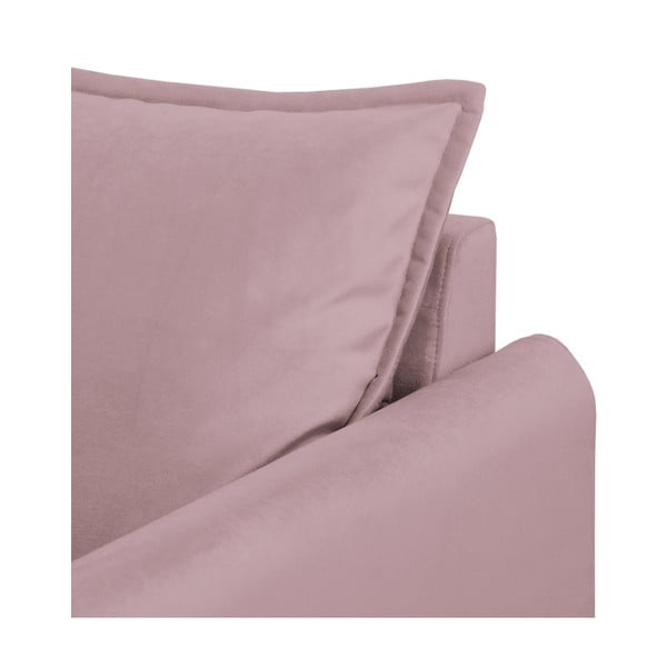 Divano lavanda con rivestimento in velluto 138 cm Juli – Ropez-image-4