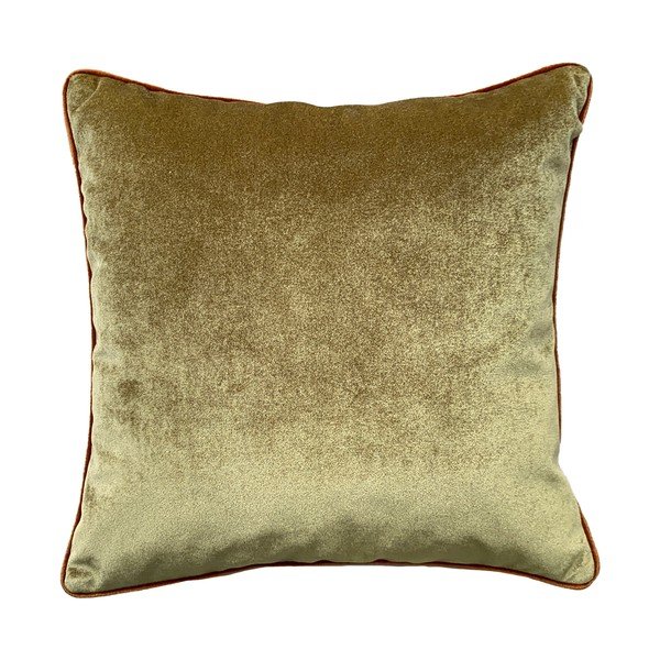 Federa di velluto verde oliva Paul, 43 x 43 cm Olive - Joynodes