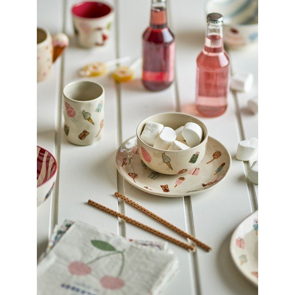 Set da pranzo per bambini in gres 3 pz Sweets – Bloomingville Mini-image-1