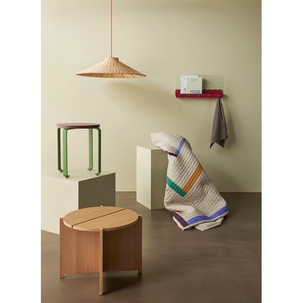 Tavolino rotondo in rovere ø 55 cm Dash - Hübsch-image-3