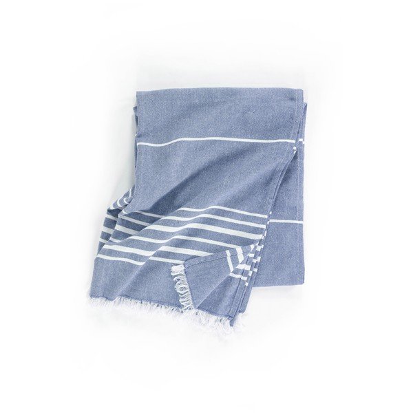 Coperta blu in cotone 150x200 cm Solene – Tiseco Home Studio