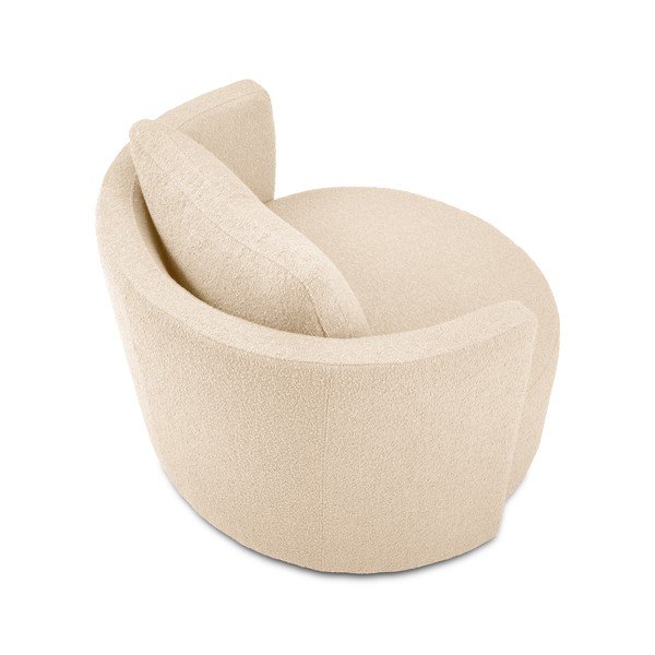 Poltrona girevole beige Nael - Interieurs 86-image-3