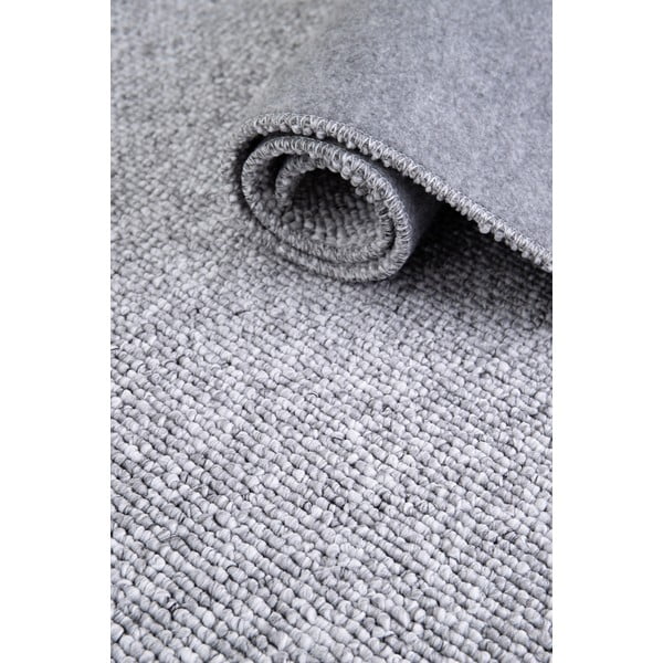 Tappeto grigio chiaro 200x290 cm Petra Liso - Universal-image-3