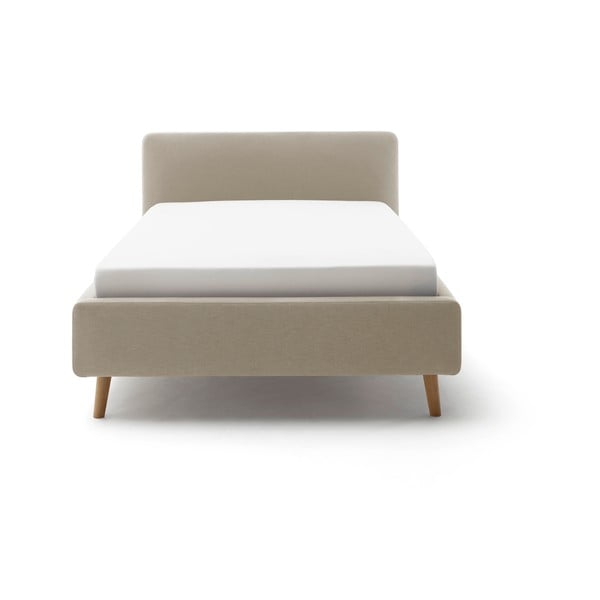 Letto singolo imbottito marrone chiaro rete non inclusa 120x200 cm Mattis – Meise Möbel-image-4