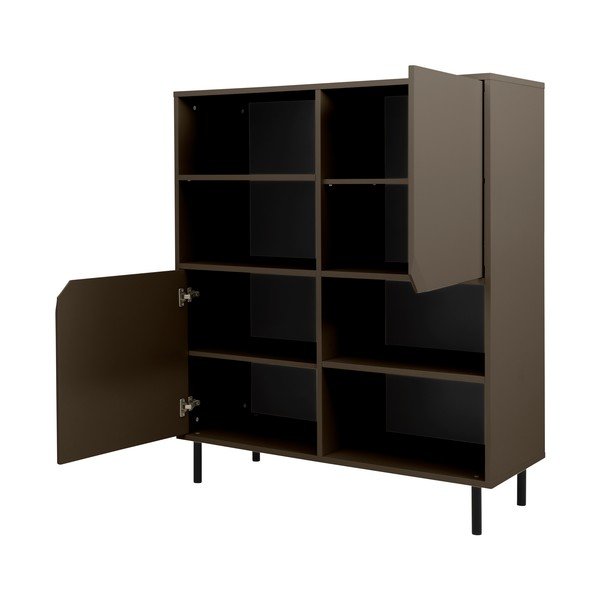 Libreria grigio scuro 118x137 cm Corner - Tenzo-image-4