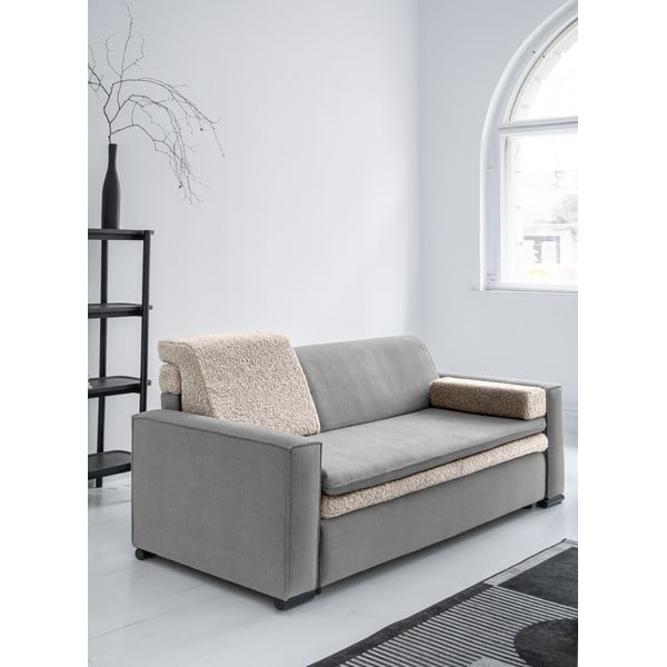 Divano letto grigio 235 cm - Miuform