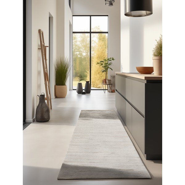 Passatoia colore naturale chiaro in misto iuta reversibile/tessuta a mano 80x200 cm Dhaka – Hanse Home-image-1
