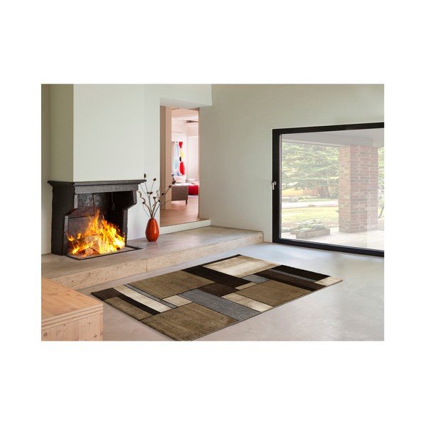 Tappeto marrone Malmo Brown, 120 x 170 cm - Universal-image-1