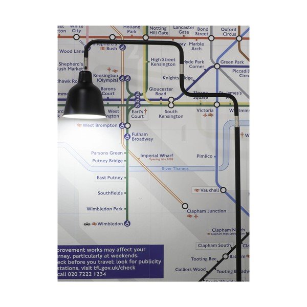 Lampada da terra nera con paralume in metallo (altezza 150 cm) London - it's about RoMi-image-4
