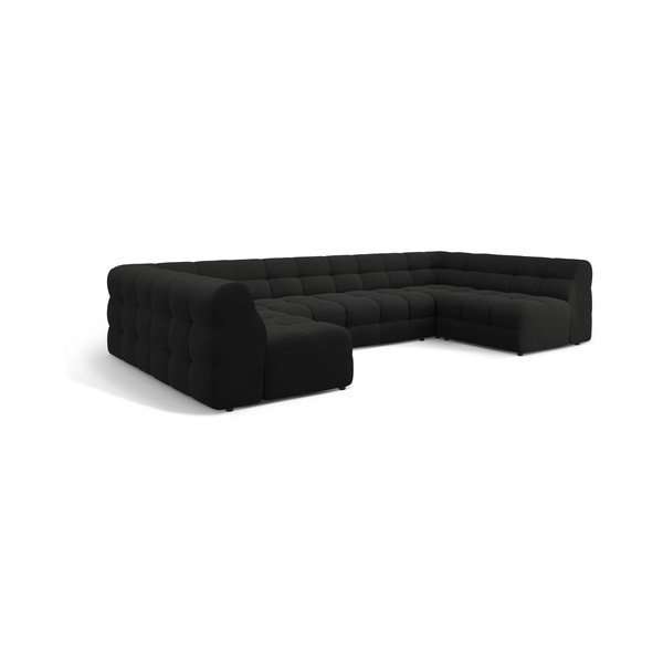 Divano angolare nero (a U) Kendal – Micadoni -image-3