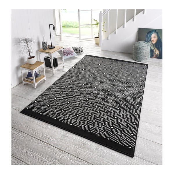 Černý koberec Zala Living Quadrangle, 200 x 290 cm-image-2